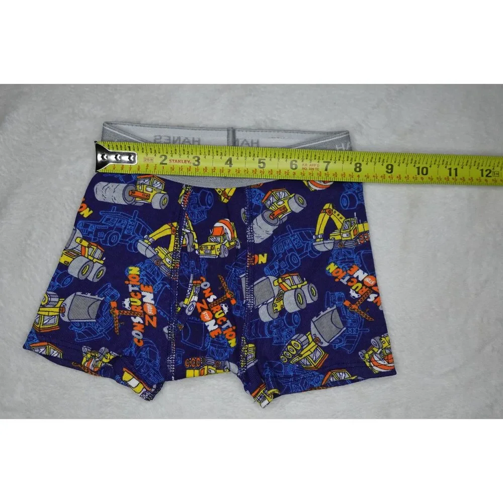Hanes Toddler Boys' Boxer Briefs 2T-3T: Cotton, Tagless, Cars Pattern + Solid